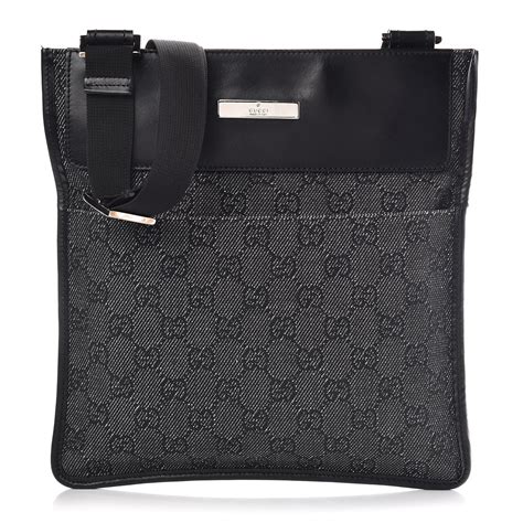 black gucci crossbody monogram purse